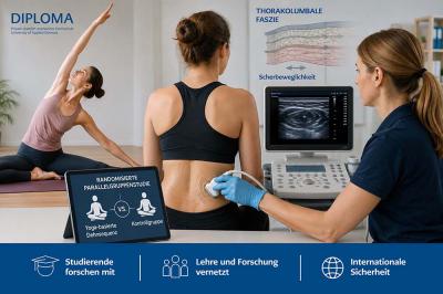 Yoga-Übungen und Ultraschall-Untersuchungen 