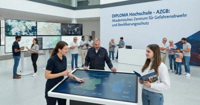 Menschen besprechen Einsatzplanung im Katastrophenschutz