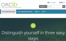 Bild von der Orcid Webseite