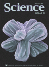Cover der Zeitschrift Science