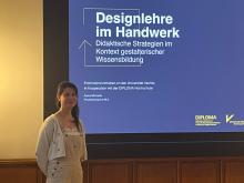Die Doktorandin Karina Michaelis bei ihrer Präsentation