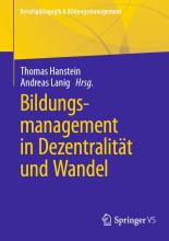 Cover des Buches Bildungsmanagement in Dezentralität und Wandel